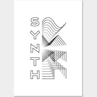 Synth Waveform Audio Analog Design Modular Gift Posters and Art